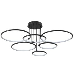 Люстра потолочная LUMION 6506/99CL URSULA черный