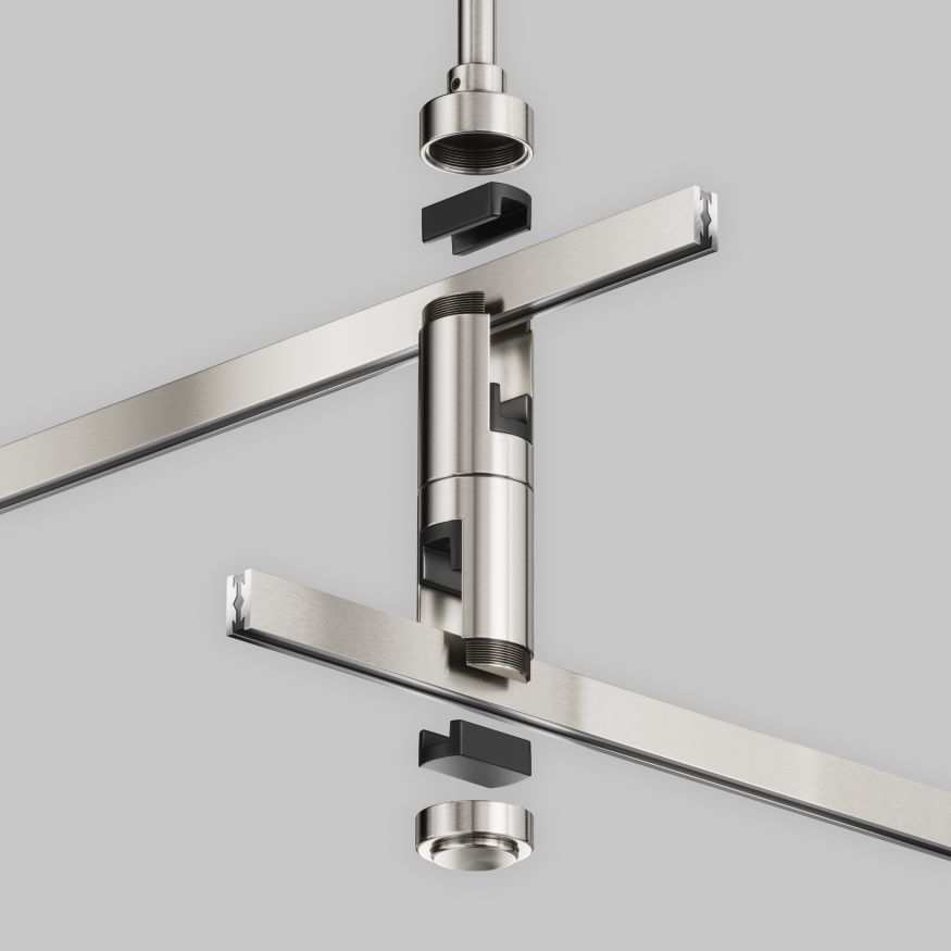 Комплектующие для систем освещения с токоведущими элементами Technical TRA158C-D1-PT MAYTONI Accessories for tracks Flarity Платина