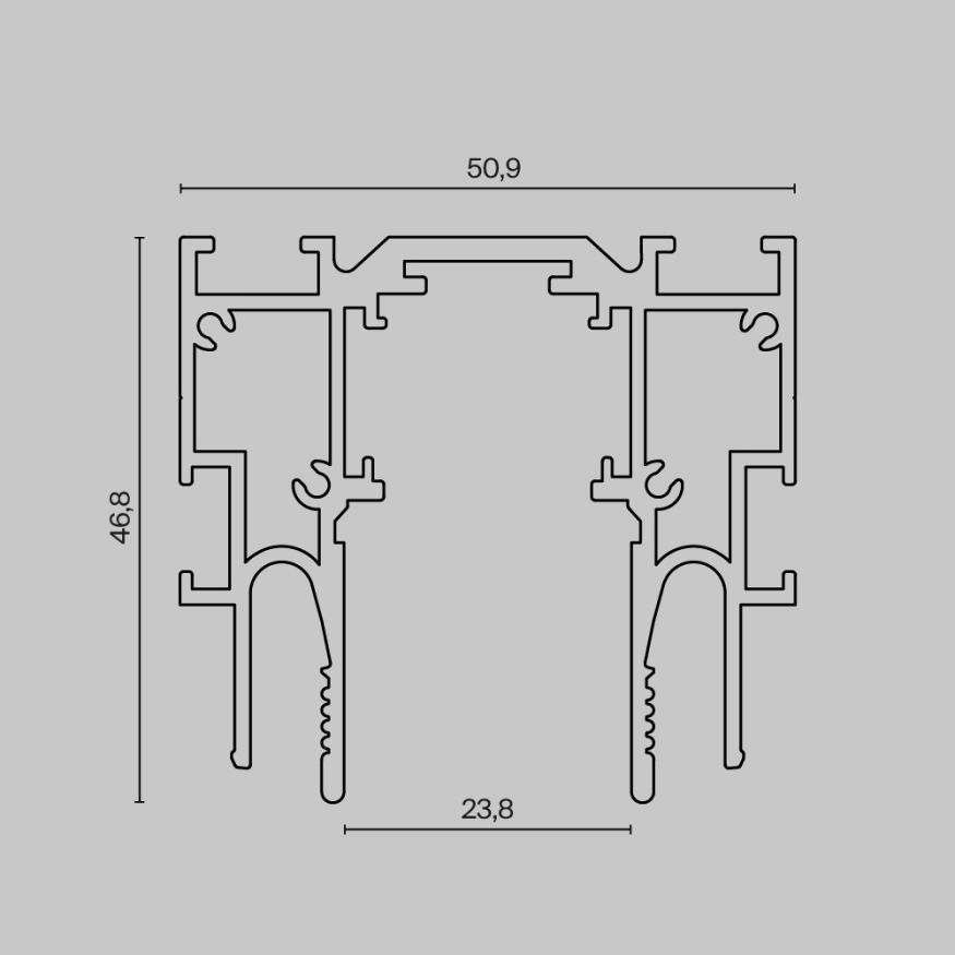Шинопровод Technical TRX034-SCCL-422B MAYTONI Busbar trunkings Exility Черный