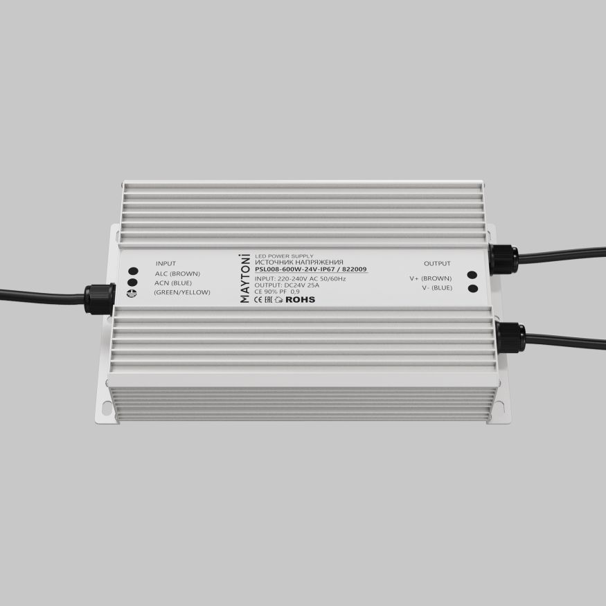 Источник напряжения Led Strip 822009 MAYTONI Источники напряжения 24В Серебро