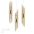 Подвес ODEON LIGHT 4847/2 FLAMBI золото/металл/стекло