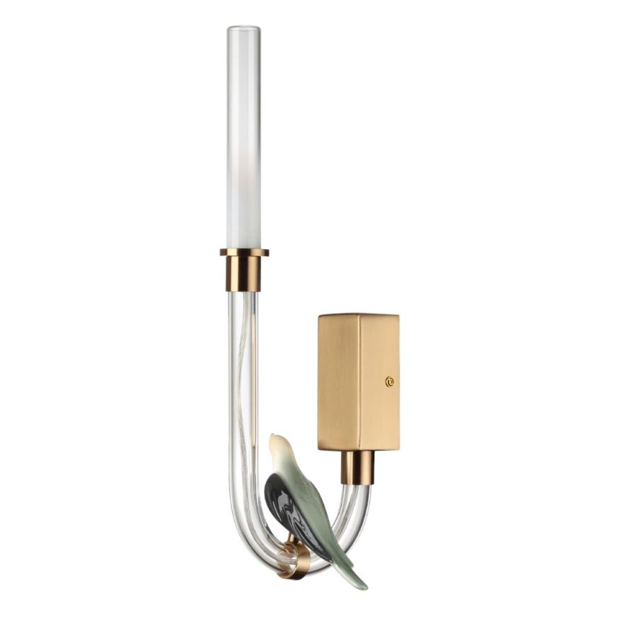 Бра ODEON LIGHT EXCLUSIVE 5431/2WL LARK золотой (под латунь)/бежевый/зеленый/белый градиент