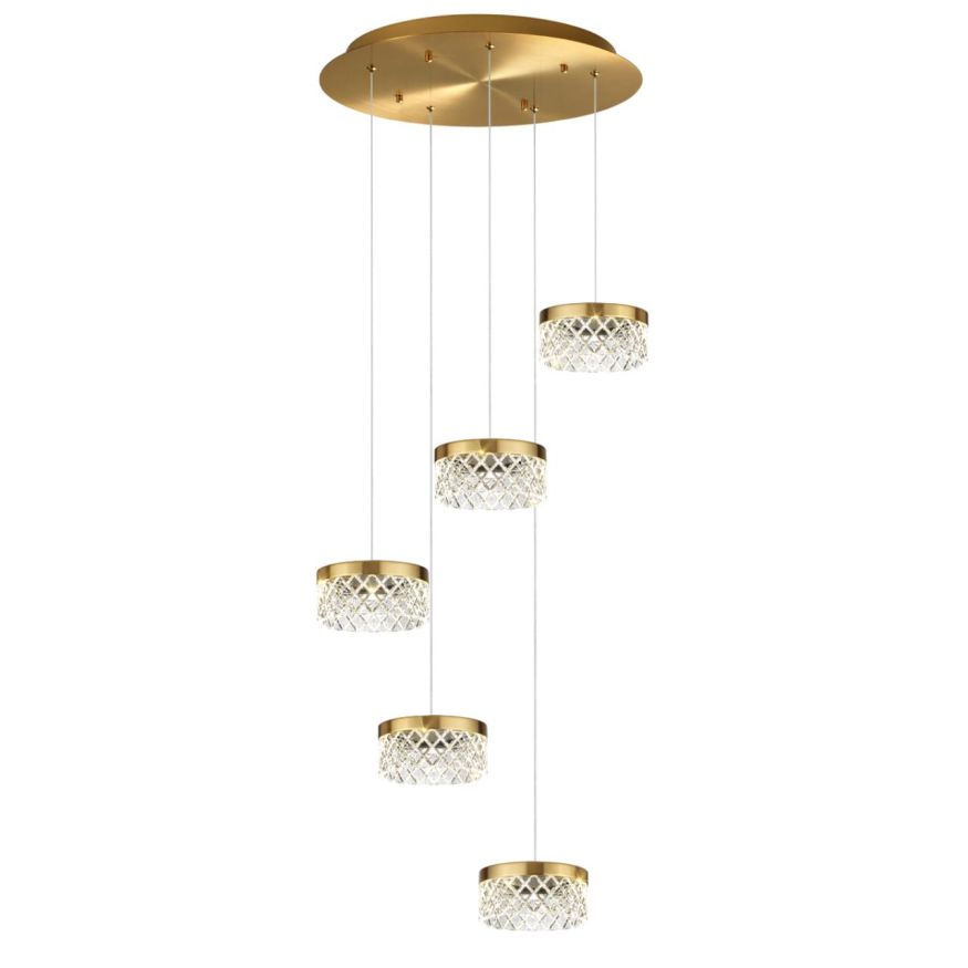 Люстра ODEON LIGHT 5032/30L FIVRE античн.бронза/прозрачный