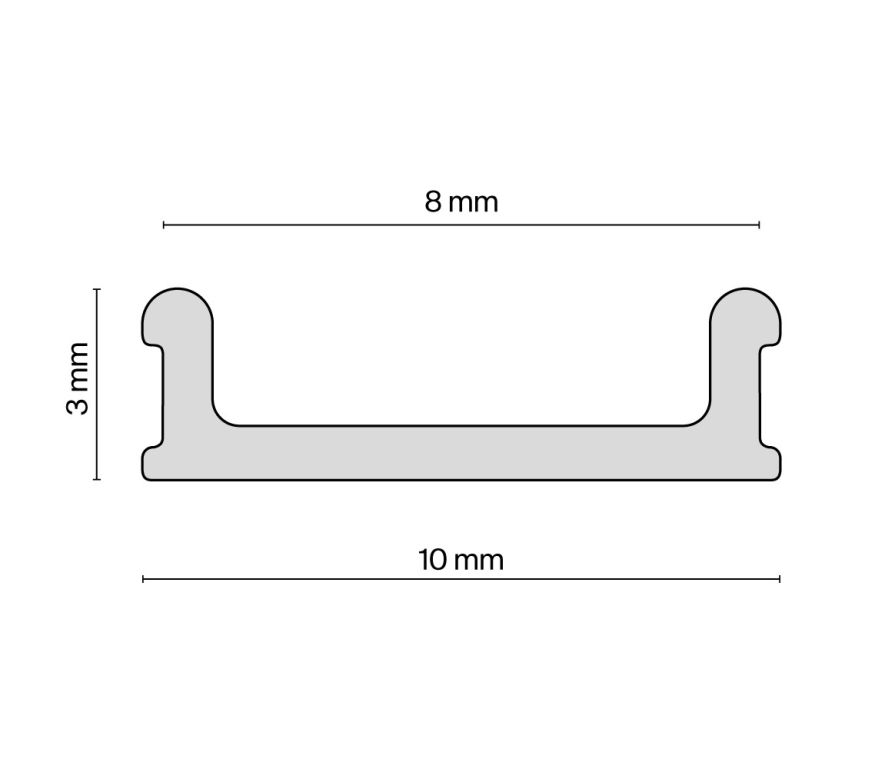 Комплектующие для профиля Technical ALM012-SC-W MAYTONI Заглушки и крепления для профиля Белый