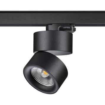 Трехфазный трековый светодиодный светильник NOVOTECH 358787 GRODA черный