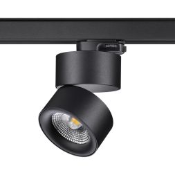 Трехфазный трековый светодиодный светильник NOVOTECH 358787 GRODA черный
