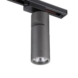 Светильник трековый однофазный трехжильный NOVOTECH 370589 ELITE серебристый черный
