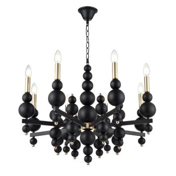 Люстра LUMION 8106/8 NANA черный, золотой