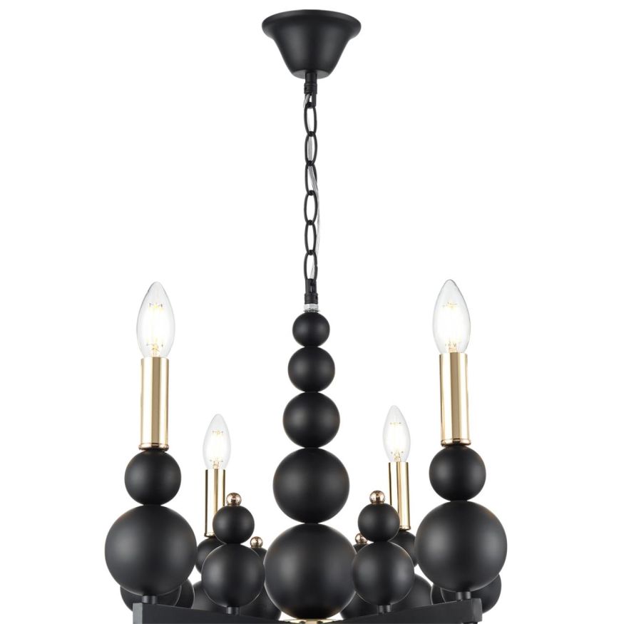 Люстра LUMION 8106/8 NANA черный, золотой