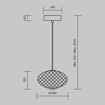 Подвесной светильник Maytoni MOD397PL-L10B3K Maytoni Bruma Черный