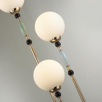 Торшер ODEON LIGHT EXCLUSIVE 5405/3F Palle золотой/коричневый/голубой/белый матовый