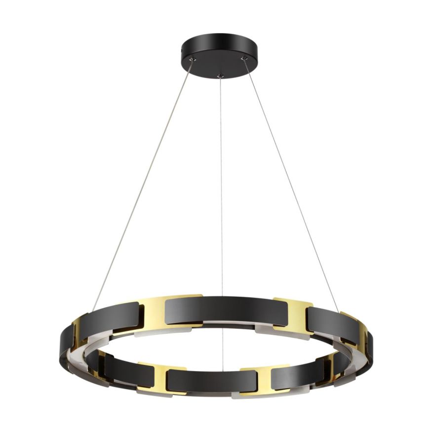 Люстра ODEON LIGHT 4991/55L Fierro черный/золотой/металл/акрил